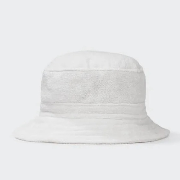 Rhythm. White Terrycloth Bucket Hat - Picture 1 of 4
